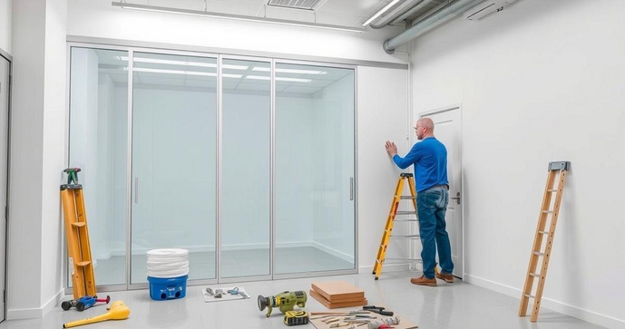 Instalação de divisórias de PVC simples e eficiente Instalação de divisórias de PVC simples e eficiente