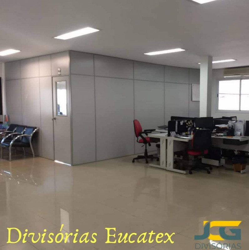 Onde Fazer Instalação de Divisória Eucatex com Porta Cidade São Jorge - Instalação de Divisória Eucatex Mauá